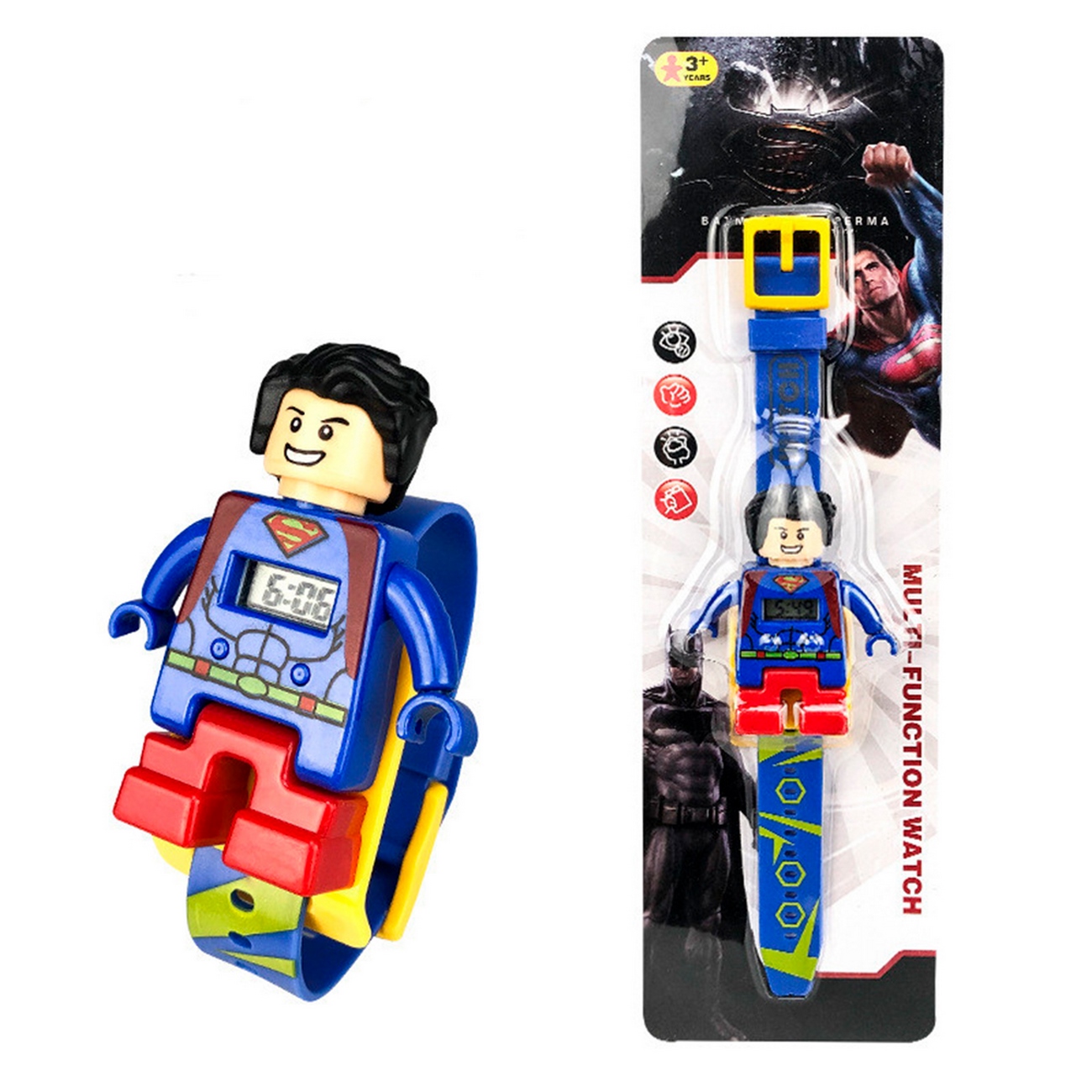 Reloj Niños Digital Infantil Super Man Hombre De Acero